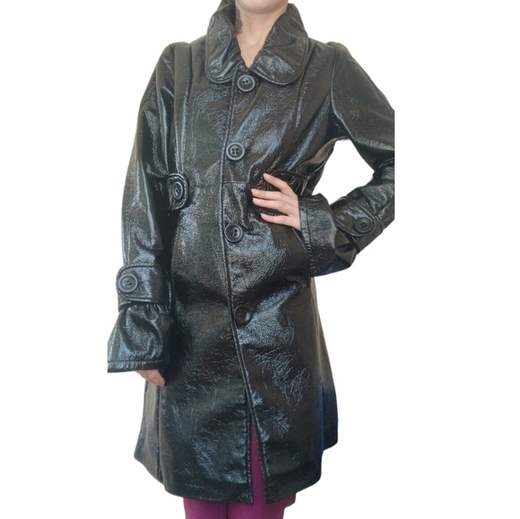 Suzy Shier Black Victorian Trench Medium - Picture 2 of 6